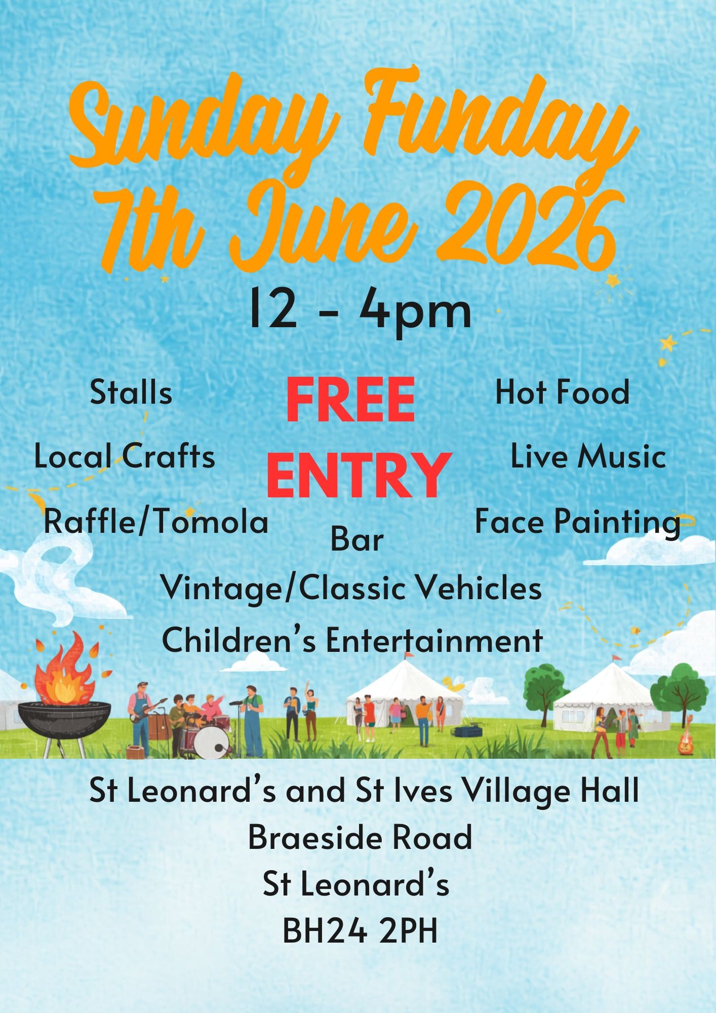 Sunday Funday 7th June 2026 flyer